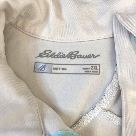 Eddie‎ Bauer Soft Strectch 1/2 Zip Athletic Pullover Sz 2XL Sportswear Gorpcore - Picture 5 of 13
